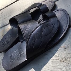 Mens 100% leather sandals